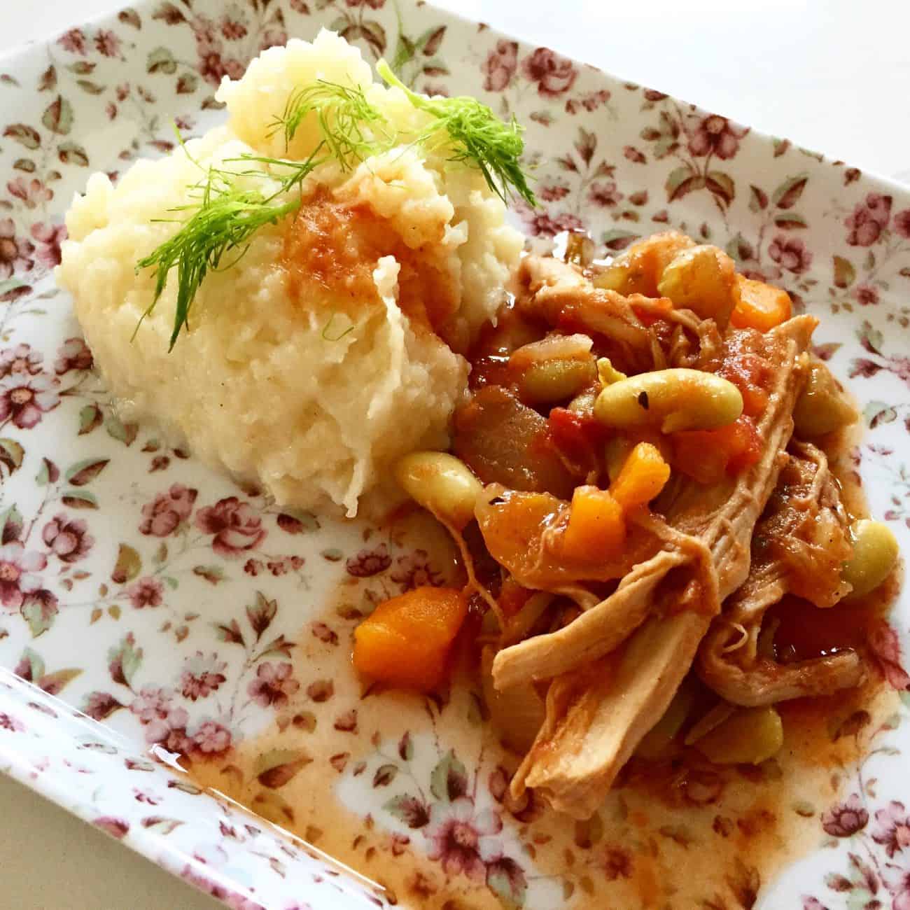 Slow Cooked French Pork and Beans